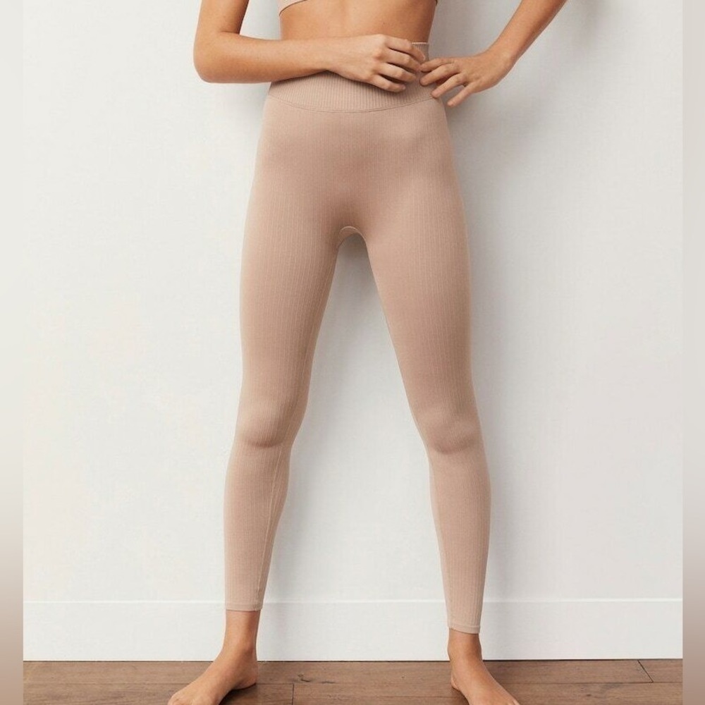 Mango Beige Leggings